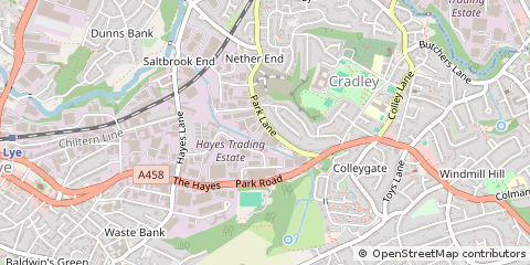 Map of Halesowen, West Midlands