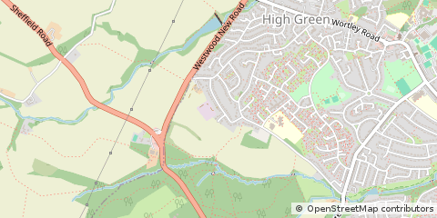 Map of Sheffield, South Yorkshire