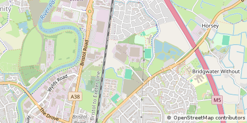 Map of Bridgwater, Somerset