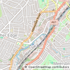 Map of Sheffield, South Yorkshire