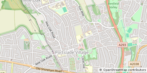 Map of Portslade, Brighton