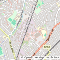 Map of Epsom, Surrey