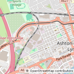 Map of Ashton Under Lyne, Lancs