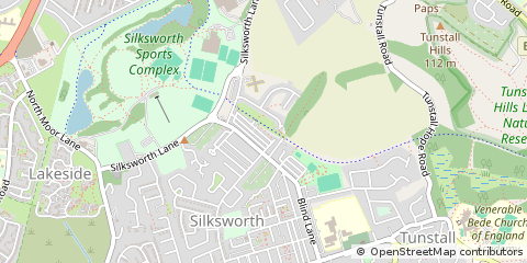 Map of Sunderland