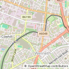 Map of Oldham, Manchester
