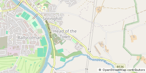 Map of Strabane, County Tyrone