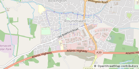 Map of Barnstaple, Devon