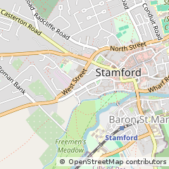 Map of Stamford, Lincolnshire