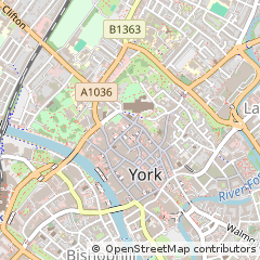 Map of York, North Yorkshire