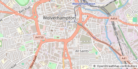 Map of Wolverhampton