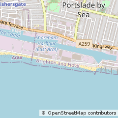 Map of Hove, East Sussex