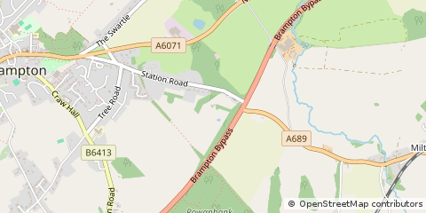 Map of Brampton, Cumbria