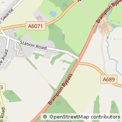 Map of Brampton, Cumbria