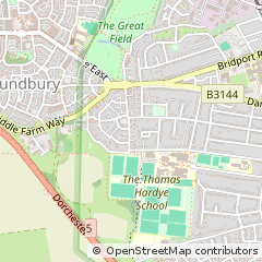 Map of Dorchester, Dorset