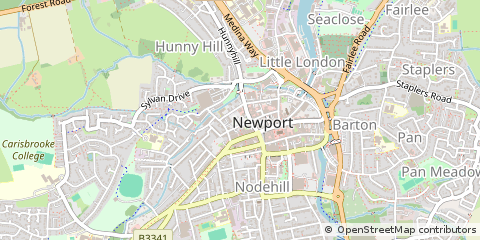Map of Newport, Isle of Wight
