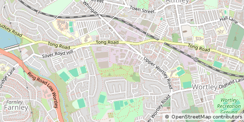 Map of West Yorkshire