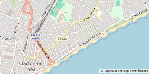 Map of Clacton-on-SEA, Essex