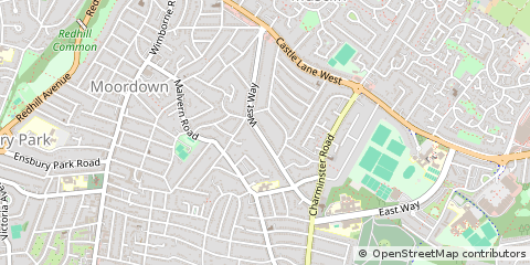 Map of Bournemouth, Dorset