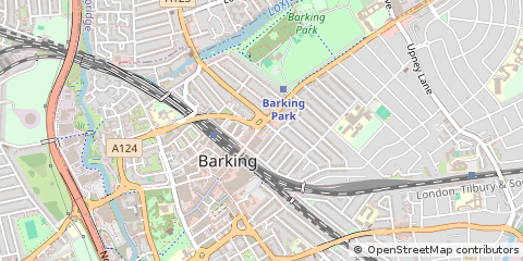 Map of Barking, Essex