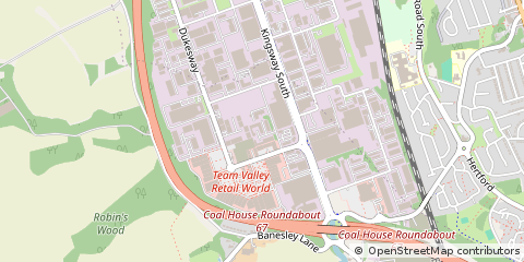 Map of Gateshead
