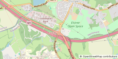 Map of Borehamwood