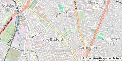 Map of Nottingham