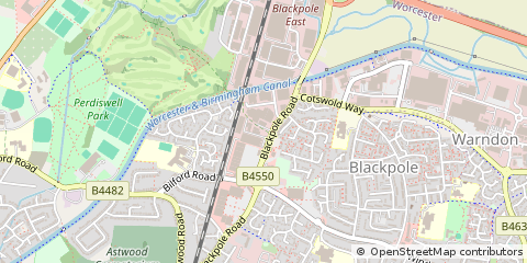 Map of Worcester