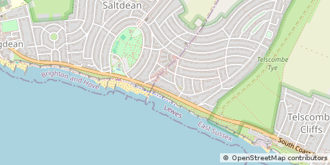 Map of Brighton, W Sussex