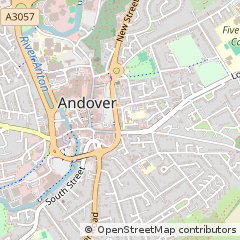 Map of Andover, Hampshire