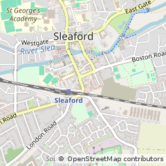 Map of Sleaford, Lincolnshire