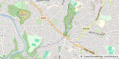 Map of Bristol, Avon