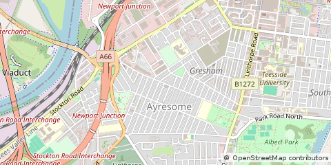 Map of Middlesbrough
