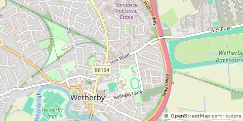 Map of Wetherby, West Yorkshire