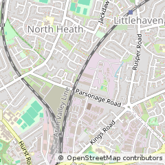 Map of Horsham, West Sussex