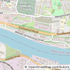Map of Newcastle Upon Tyne