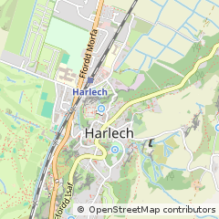 Map of Harlech, Gwynedd