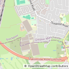 Map of Cheadle, Cheshire
