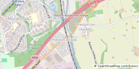 Map of Runcorn, Cheshire