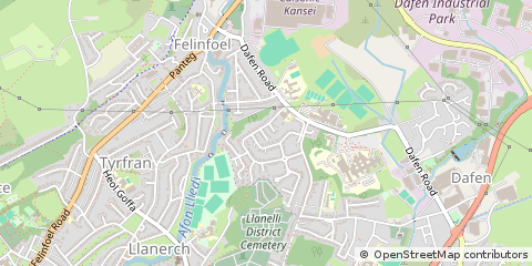 Map of Cardiff, South Glamorgan