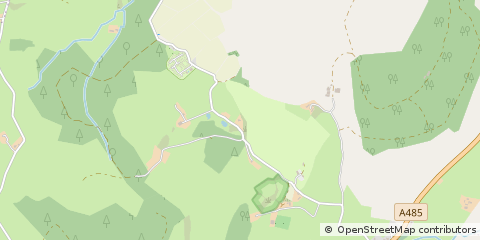 Map of Lampeter, Ceredigion