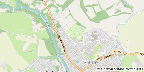 Map of Blairgowrie, Perthshire