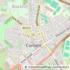 Map of Consett, County Durham
