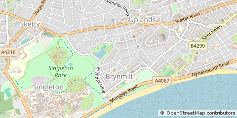 Map of Swansea