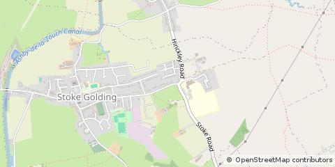 Map of Nuneaton, Warwickshire