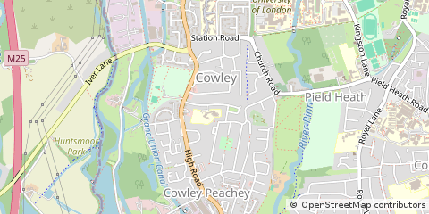 Map of Uxbridge