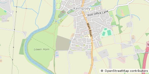 Map of Worcester, Worcestershire