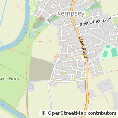 Map of Worcester, Worcestershire