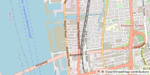 Map of Liverpool, Merseyside