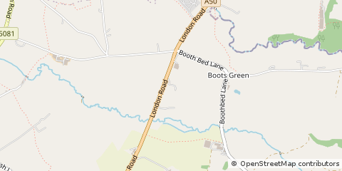 Map of Knutsford, Cheshire