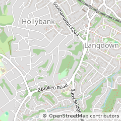 Map of Southampton, Hampshire